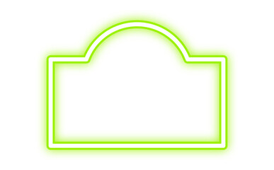 colorful neon rectangle frame
