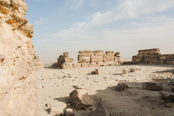 Ruins of the city of historic city Egypt, Stone Cairo, Desert, Egypt desert, Pyramid, old stone,...