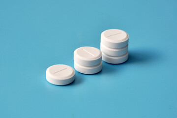 Growth chart from tablets. Increasing the amount of medicines a person needs