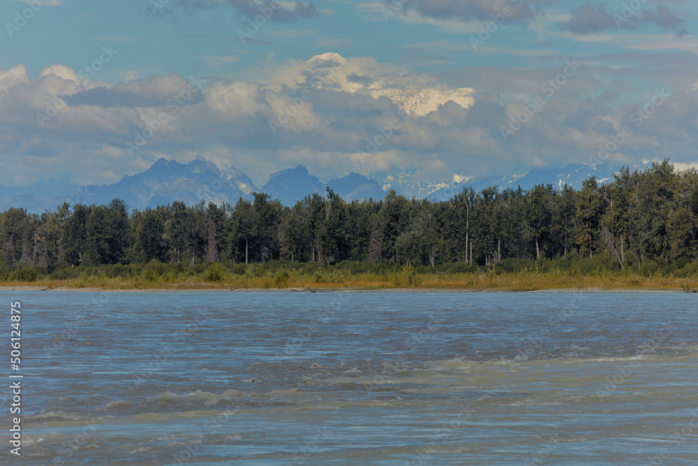 Poster denali in clouds