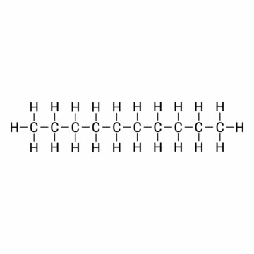 chemical structure of decane (C9H20).
