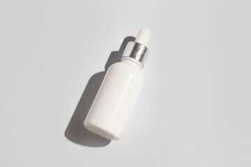 mockup of perfume skin care bottle cosmetic tube of beauty makeup facial, treatment cleanser face foam, beauty healthcare branding packaging in water splash