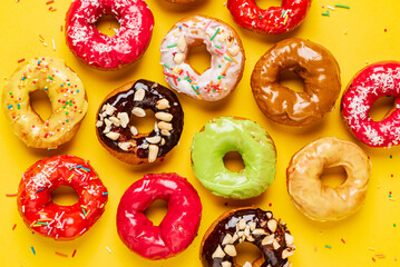 Homemade Round Glazed Donuts Ready to Eat