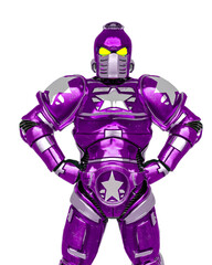 Fototapeta premium crusher combat is doing a super pose in white background