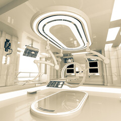 futuristic surgery room