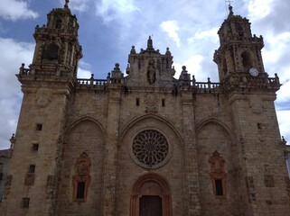 Fototapeta na wymiar Fachada de la Catedral de Mondoñedo, Galicia