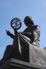 The Nicolaus Copernicus Monument in Warsaw. Warsaw, Poland. - obrazy, fototapety, plakaty