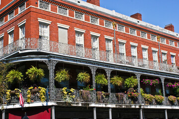 A New Orleans Balcony in the French Quarter.