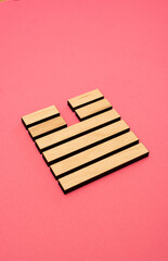 Gene Key 34 wood hexagram i ching on pink background