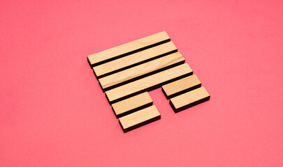 Gene Key 33 Hexagram wood i ching on pink background