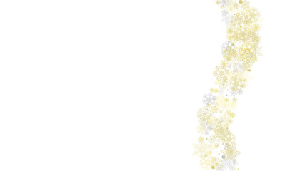 Christmas and New Year snowflakes