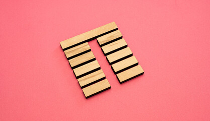 Gene Key 23 Hexagram wood i ching on pink background