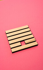 Gene Key 13 Hexagram wood i ching on pink background