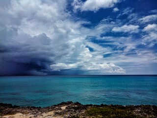 storm over the sea