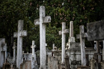 cross in cemetery