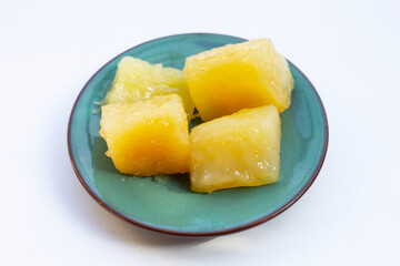 Tapioca in syrup. Sweet dessert