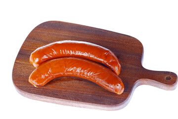 Sausages, isolated on a white background