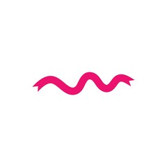 Obraz premium Breast cancer ribbon logo free vector