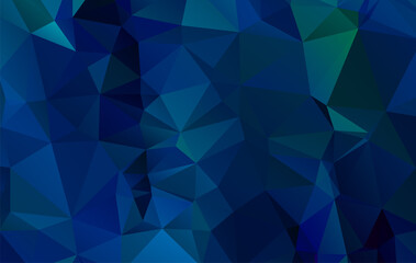 Fototapeta premium dark blue Color polygon background or frame. Abstract Rectangle Geometrical Background. Geometric design for business presentations or web