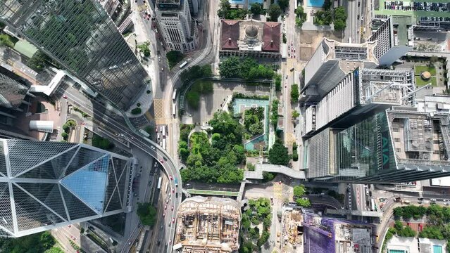 Aerial view of Central Hong Kong on 19 May, 2022