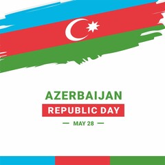 Azerbaijan Republic Day. Vector Illustration. The illustration is suitable for banners, flyers, stickers, cards, etc.