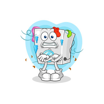 recommend clip art: washing machine cold illustration. character vector