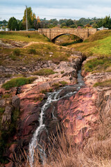 old bridge over the river