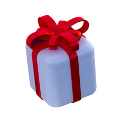 3d illustration gift box icon isolated