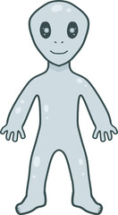 Clip art of alien character