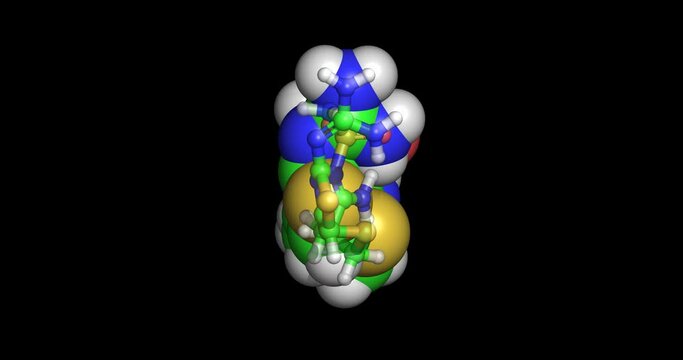 Famotidine molecule, COVID-19  drug, 4K