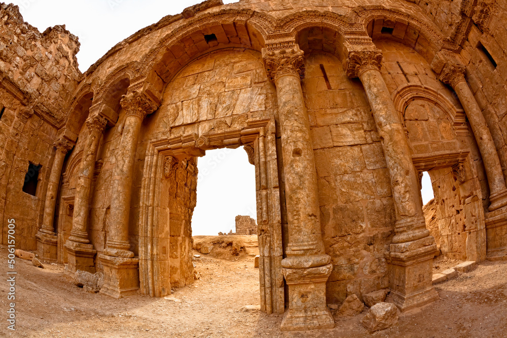 Wall mural North gate Rasafa Syria