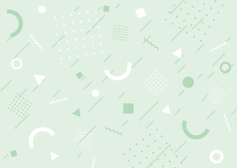 幾何学模様の背景　緑