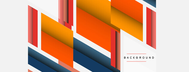 Background. Geometric diagonal square shapes and lines abstract composition. Vector illustration for wallpaper banner background or landing page