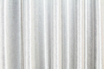 Texture white silk curtain. Art background and decoration.