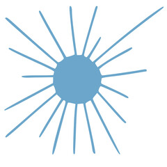 simple illustration of sun