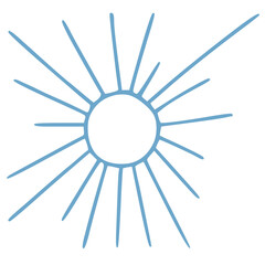 simple illustration of sun