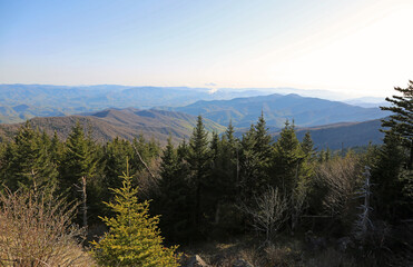 Landscape from Clingman Dome - Great Smoky Mountains NP, Tennessee