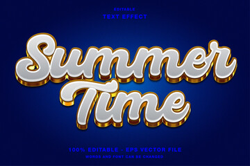Summer Time gold text effect