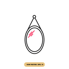 mirror icons  symbol vector elements for infographic web