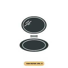 mirror icons  symbol vector elements for infographic web