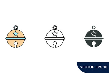 pet bell icons  symbol vector elements for infographic web