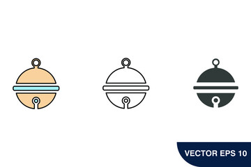 pet bell icons  symbol vector elements for infographic web