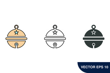pet bell icons  symbol vector elements for infographic web