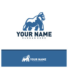 King Kong logo design vector, Creative King Kong logo concepts template illustration.