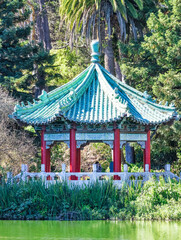 Chinese Pavilion at Stowe Lake, Golden Gate Park, San Francisco, California