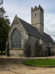 View of the Adare abbey in the Limerick county in Ireland.