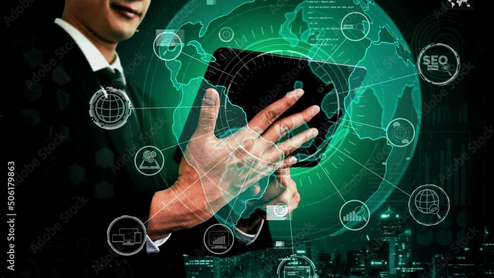 Poster conceptual people network linking and connection . 3d render computer graphic .