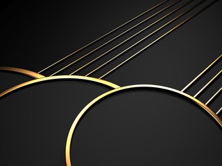 Golden luxury color background. Dark space for design