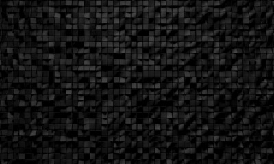 Abstract Dark Cubes Futuristic Design Background