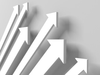 Arrows business concept. Minimalistic design